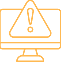 Icon screen warning